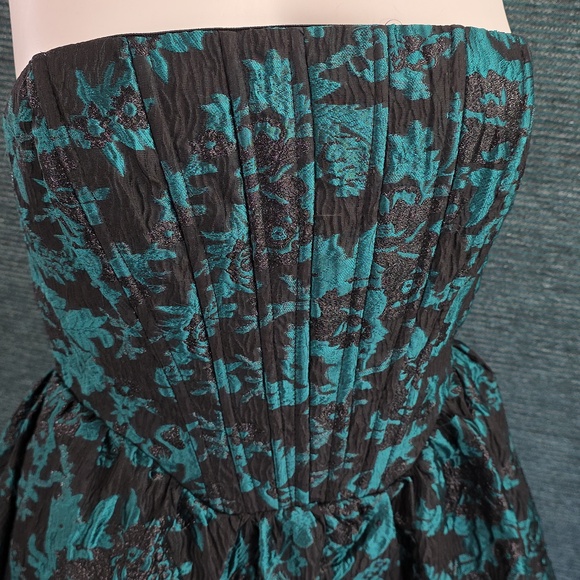 Lulus Ayla Jacquard Strapless Fit And Flare Mini-Dress NWT - Picture 11 of 14